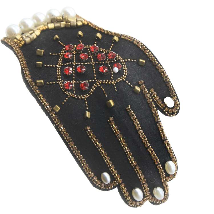 Fascinator Glitzer Hand